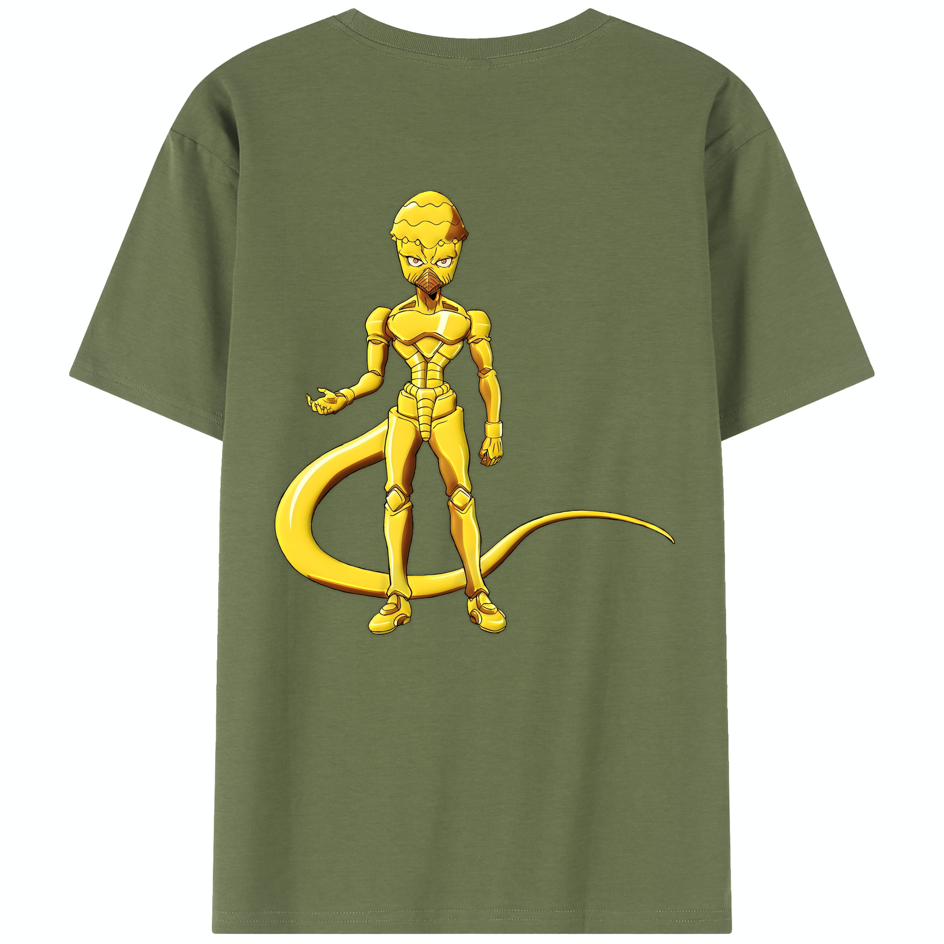 （画像用） ジョジョの奇妙な冒険 おといし あきら JoJo's Bizarre Adventure Akira Otoishi 綿100％半袖Tシャツ（背面プリント）